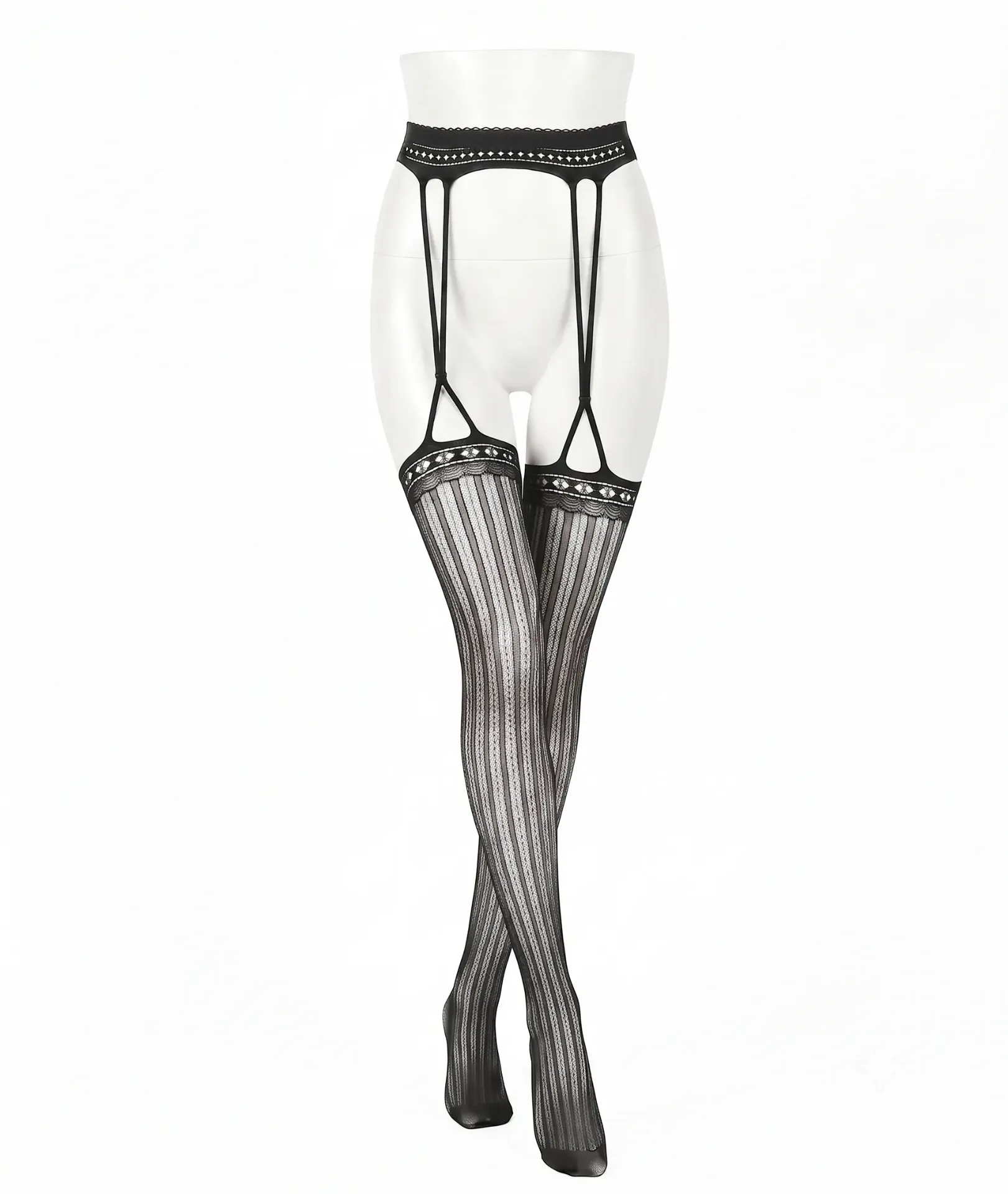 Bustier Corset and Garter Belt Set -3-