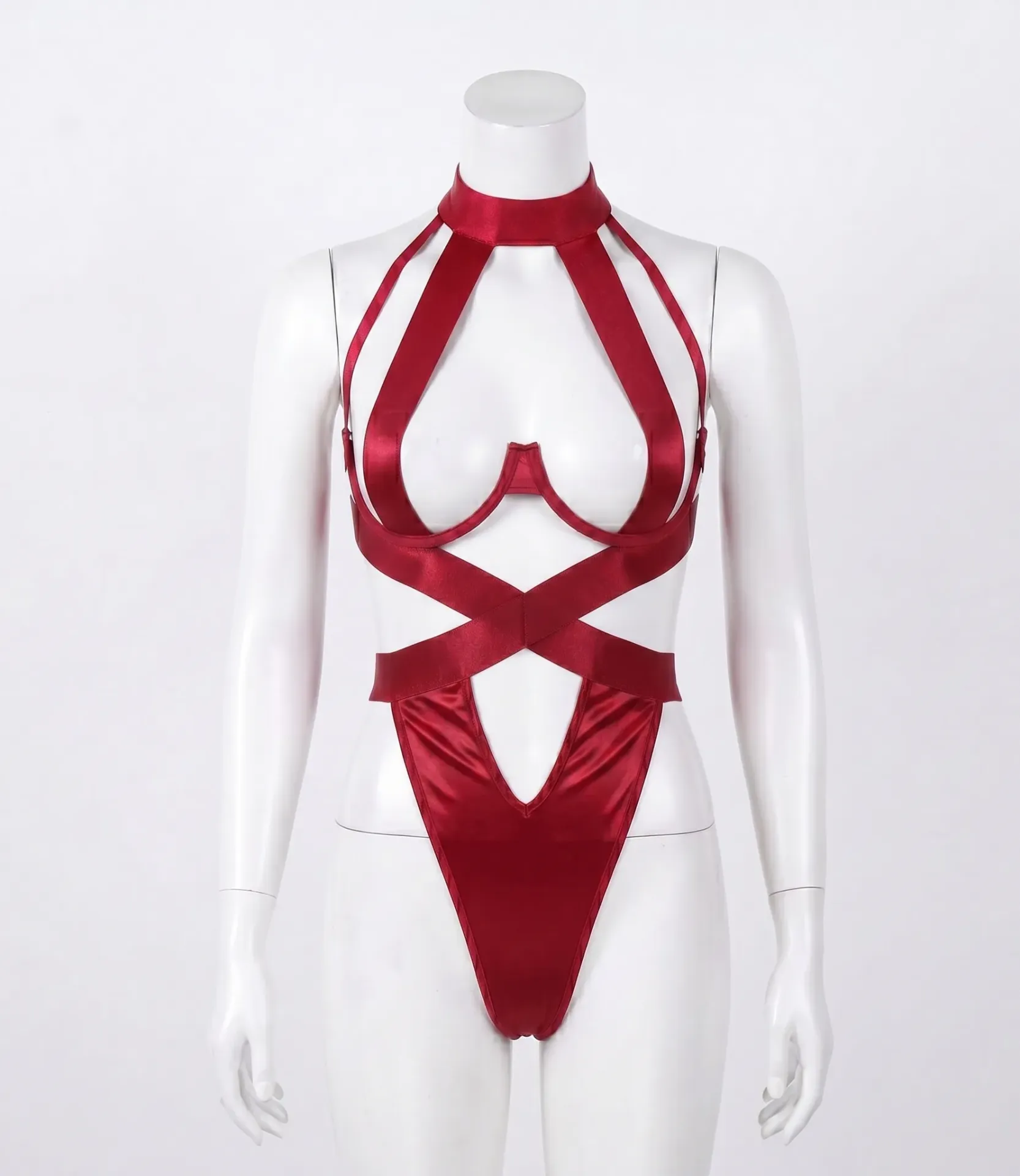 Cut-Out Velvet Bodysuit