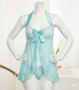 Ruffled Nightgown - 2 Pieces