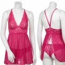 Nuisette Élégante en Tissu Transparent - 2 Pièces